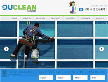 Tablet Screenshot of ducleanindia.com